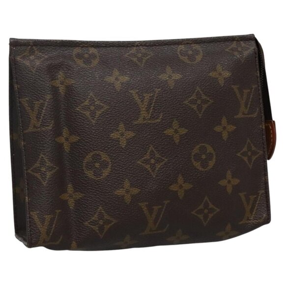 LOUIS VUITTON Monogram Poche Toilette 19 Pouch M47544 LV Auth 111957 - Picture 1 of 14